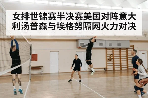 volleyball match net players